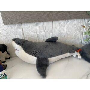 Wild Republic Great White Shark Plush Toy Stuffed Animal Gray‎ White